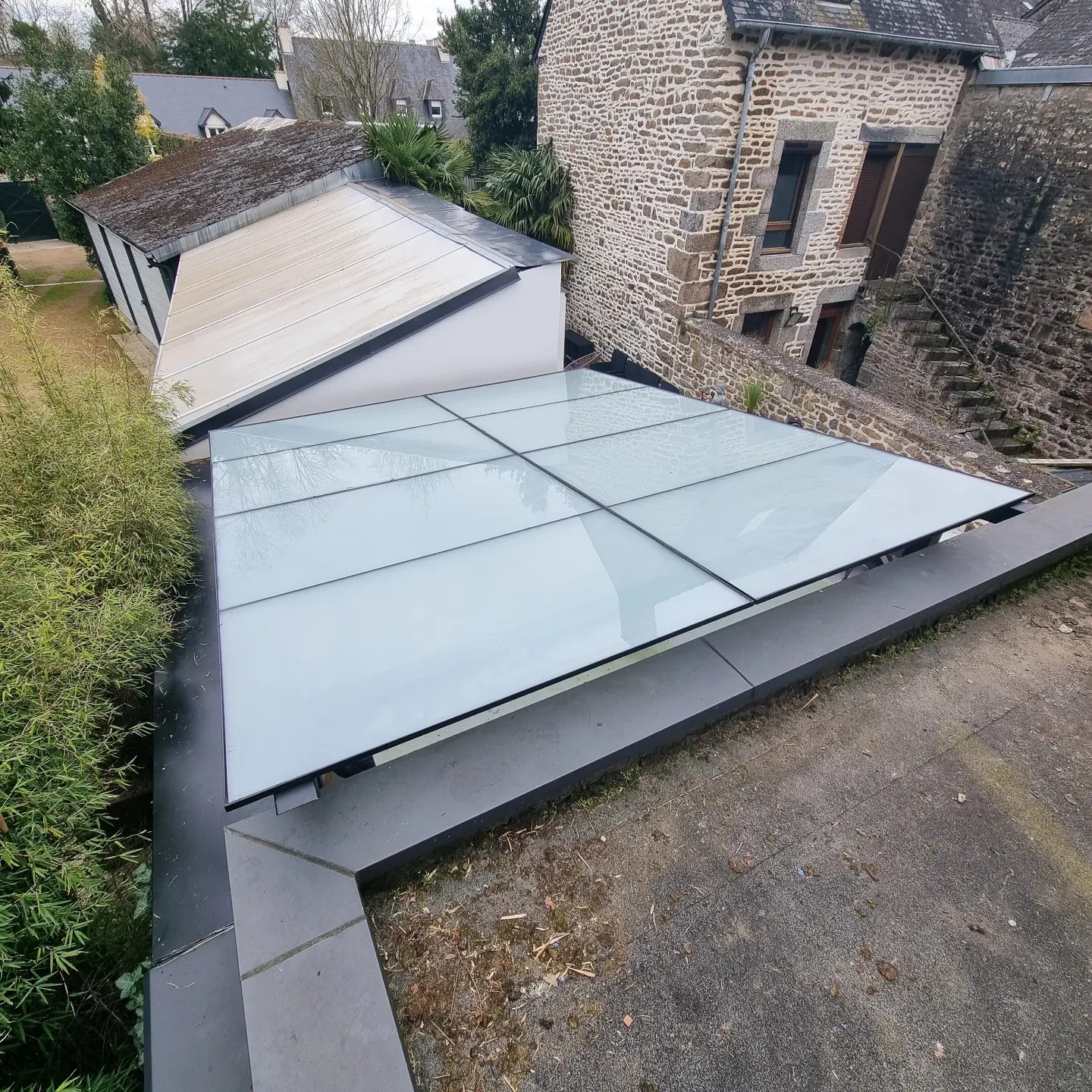 Pergola réalisée sur mesure en acier