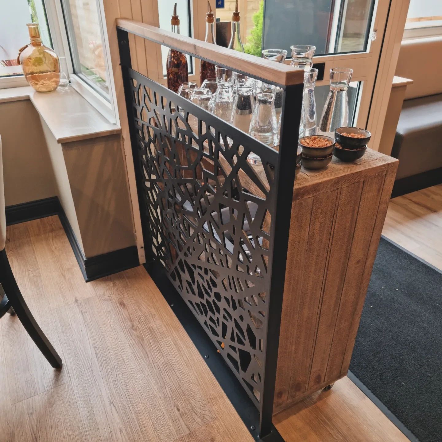 garde-corps sur mesure pour restaurant à Plaintel0