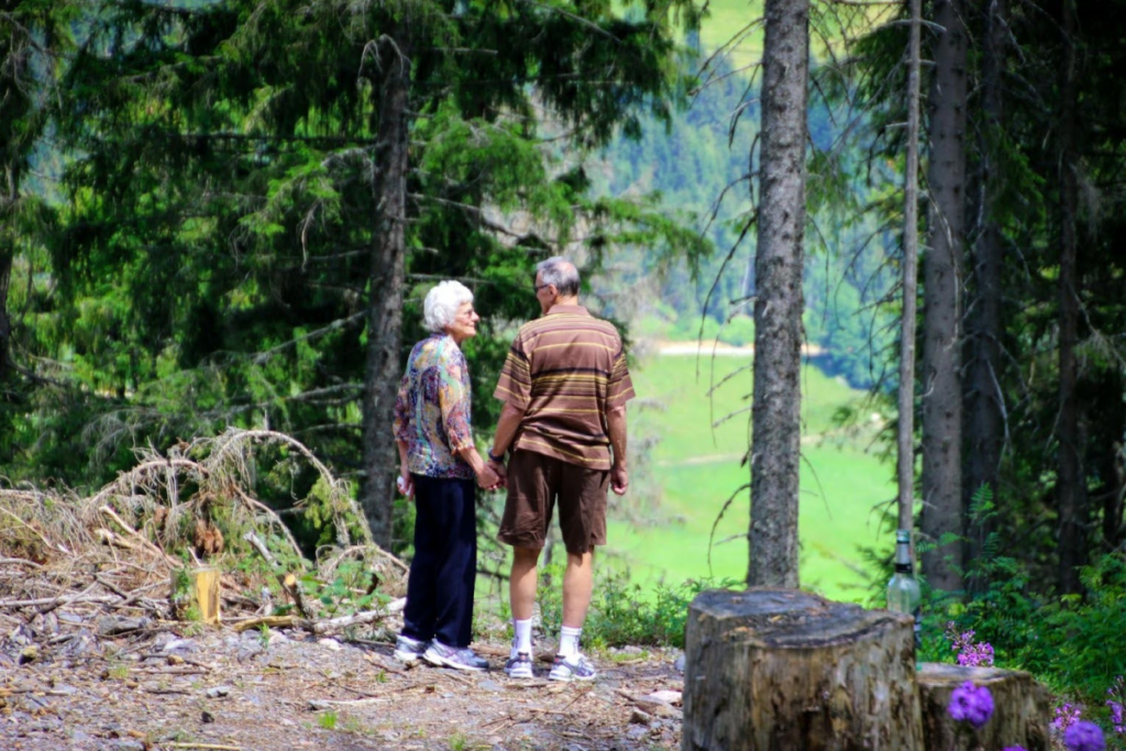 nature campagne couple personne âgée