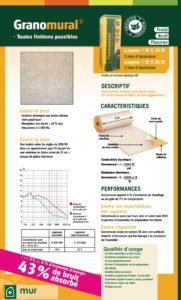 Fiche technique et descriptive Granomural