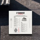 Panneau PVC entreprise (menu  restaurant) 