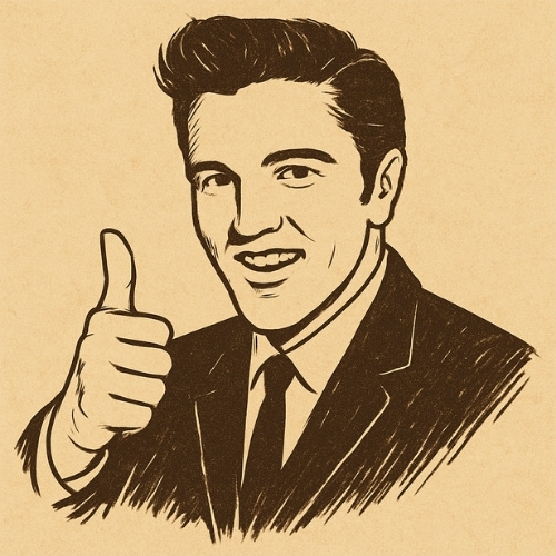 Illustration représentant Elvis Presley