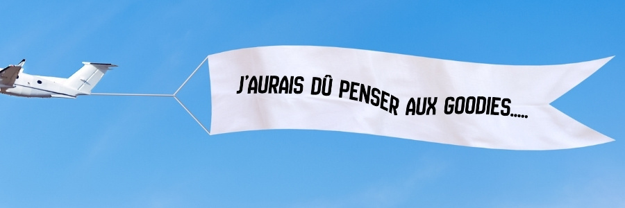 J'aurais dû penser aux goodies pour ma stratégie marketing à petit budget