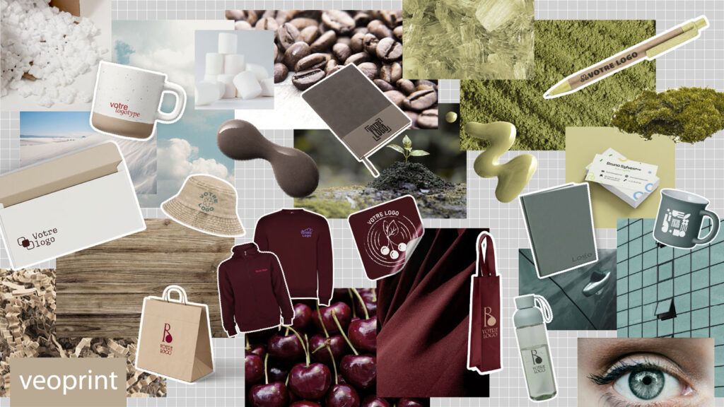 moodboard 2026 de Veoprint avec les couleurs tendances
