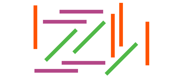 illustration loi de destin commun avec plusieurs traits dans des directions différentes