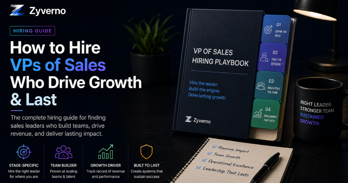 How to Hire a VP of Sales: What to Look For at Each Stage