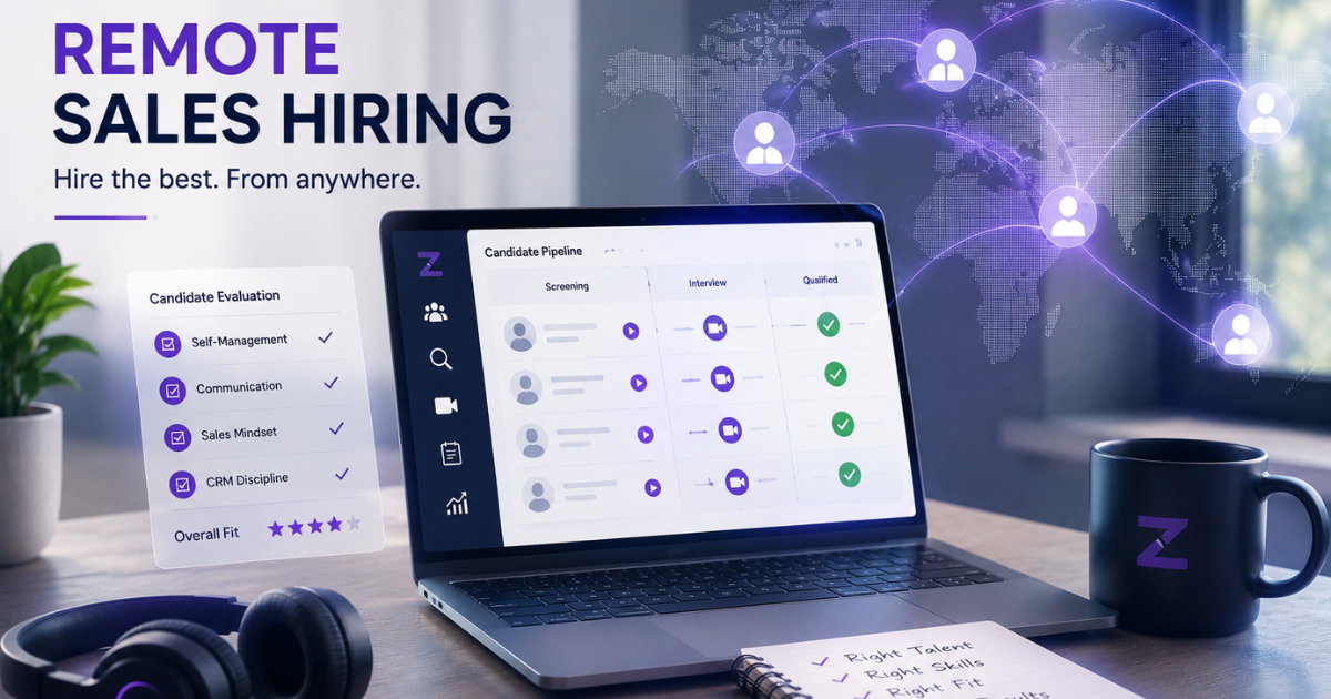 Remote Sales Hiring: How to Recruit, Screen, and Assess from Afar