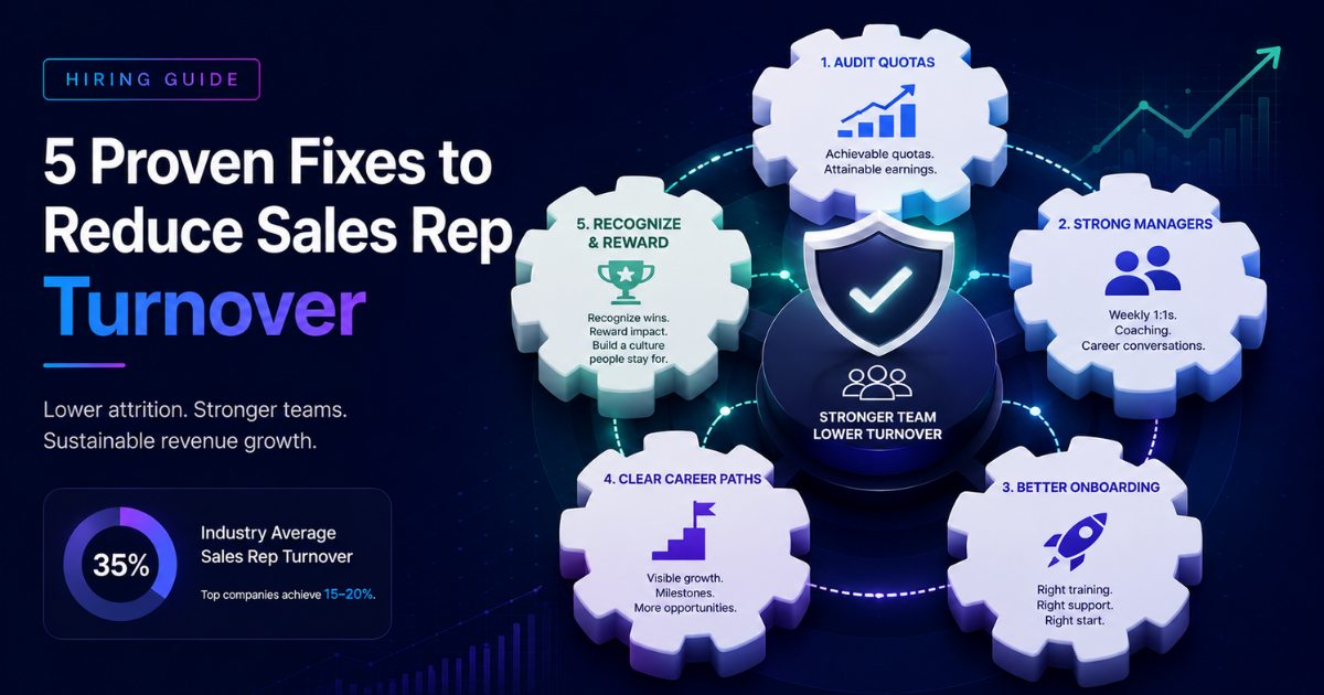 How to Reduce Sales Turnover: A Practical Guide for Sales Leaders