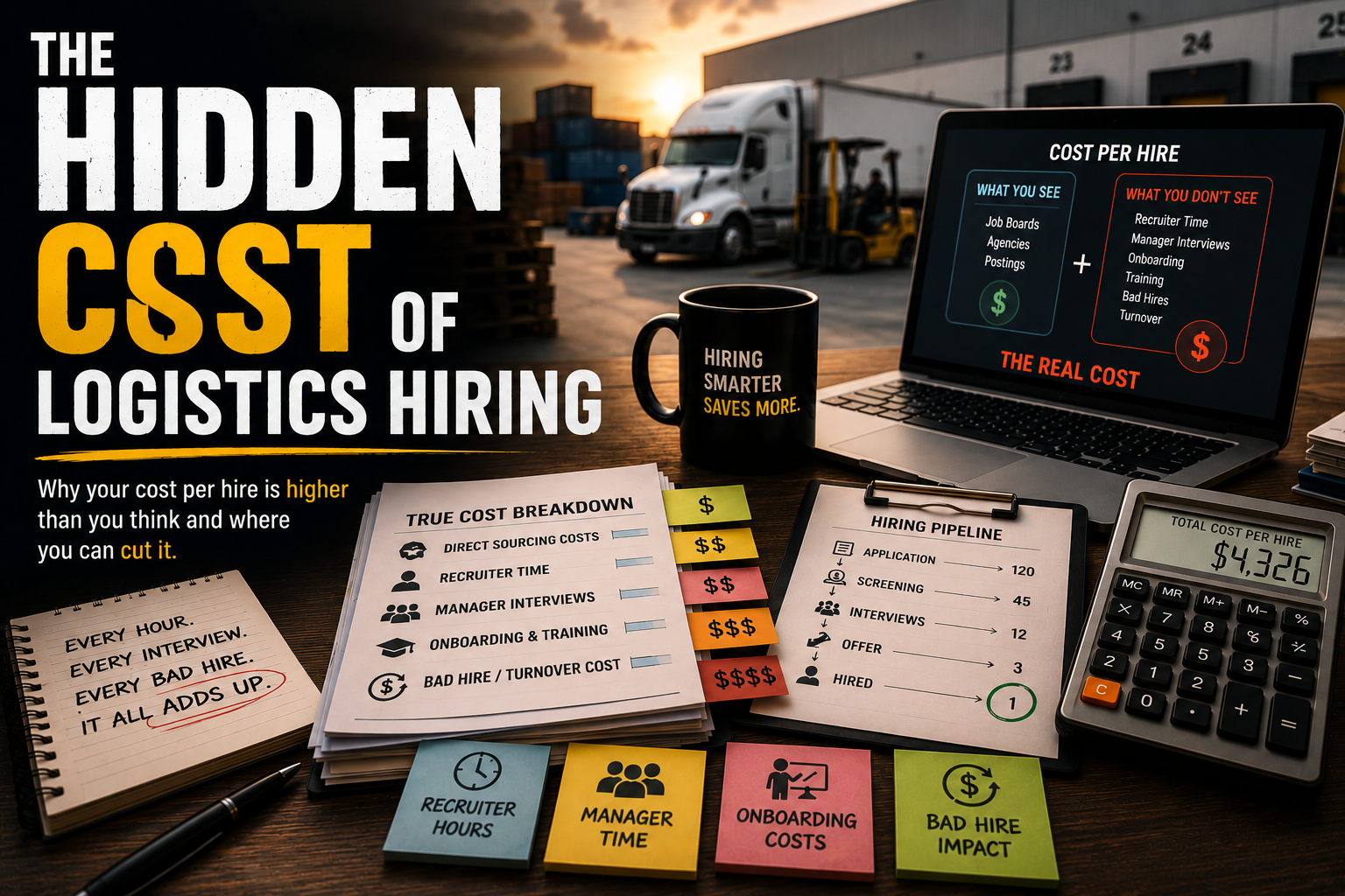 Cost Per Hire in Logistics: Benchmarks and Where to Cut