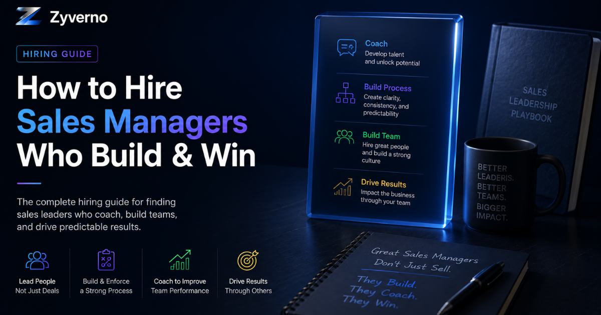 How to Hire a Sales Manager: The Traits That Predict Team Performance