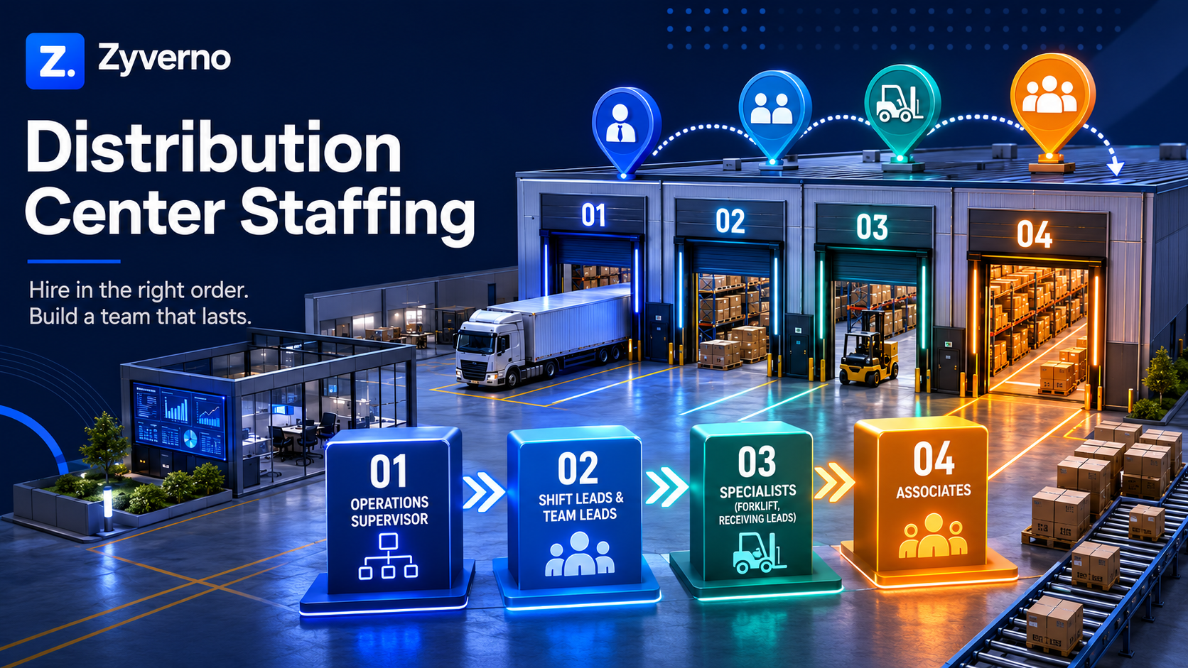 Distribution Center Staffing: Hire in the Right Order